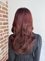 エニー 栄(Any) 韓国レイヤー×ブリーチなしWカラー ワインレッド