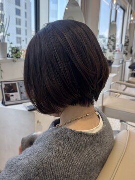 オン キャナルシティ博多前店(on) 吉井/レイヤーボブ/ハイライトカラー/30代40代