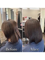 ヘアカラー専門店カラープラス石和店&nbsp;40代50代60代/BeforeAfter/白髪染め/おしゃれ染め