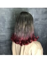 ヘアサロンエム 大宮東口(HAIR SALON M)&nbsp;デザインカラー/厚めバング/ローライト/スリークボブ