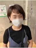 大人ボブ_マッシュショートフェザーバング