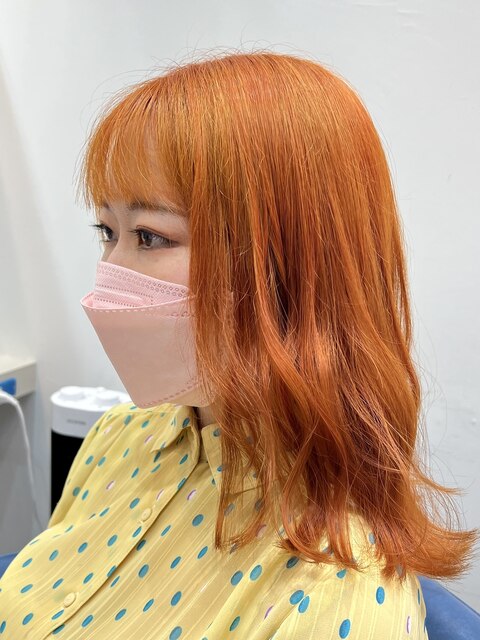 【SENA】オレンジベージュ アプリコット ミディアム 暖色