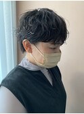 【天神今泉】マッシュショートの無造作パーマ