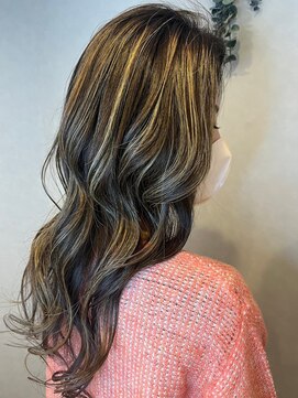 アフィックスヘア 新小岩(affix hair) ロングヘア×オリーブグレージュ