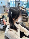 結んでも下ろしても可愛い顔まわり