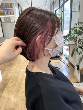 リアントウキョウ(Lian.Tokyo) ピンクのインナーカラーとピンクブラウン