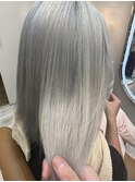 #ホワイトシルバー#アッシュ#ケアブリーチ