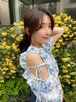 ガーランド (Garland)&nbsp;大人かわいい顔まわりレイヤーピンクベージュ小顔レイヤーカット