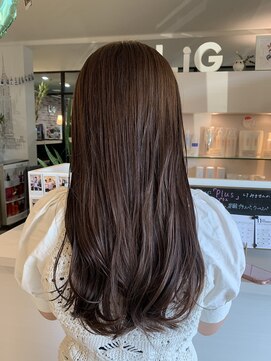 リグ ヘアアンドデザイン(LiG hair&design) ロング／カシスブラウンカラー