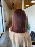 20代30代40代/ミディアムワンレンボブ/髪質改善カラーコース