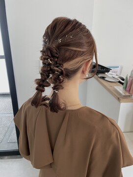 ウル 岡山駅店(ULu.) ヘアセット　結婚式ヘア