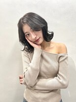 ミエル ヘア 新宿(miel hair)&nbsp;割れない前髪　外はねくびれボブ【新宿】