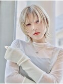 ウルフボブ/ハイトーンカラー/フレンチカジュアル/新百合ヶ丘