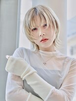 エムスラッシュ 新百合ヶ丘(M.SLASH)&nbsp;ウルフボブ/ハイトーンカラー/フレンチカジュアル/新百合ヶ丘