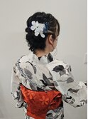 浴衣アップスタイル