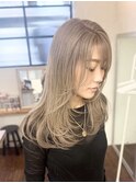 #レイヤーカット#グレージュカラー