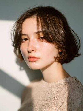 トクテ 吉祥寺(tokute) くびレイヤーエモージュグレージュカラーくびれショート/吉祥寺