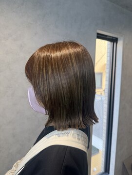 ラック(LUCK) 船橋/くすみベージュ/細めハイライト