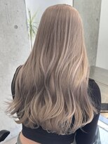 サンクマーケット 渋谷(cinq MARKET)&nbsp;渋谷ブリーチカラーハイトーンカラーミルクティーベージュ30代