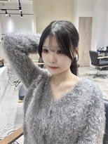 ビューバイネオリーブ 用賀店(Beau'r by neolive)&nbsp;黒髪クラゲヘアーオリーブグレー小顔ココアベージュ[用賀]