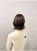 オリーブブラウン×切りっぱなしボブ【渡辺俊弥】梅田