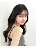 韓国ヘア　レイヤー　顔まわり