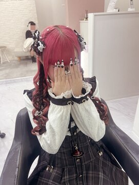 ヘアセットクラン リリー 東梅田店(hair set Clan lily) 羊ヘア+ハートあみたらし