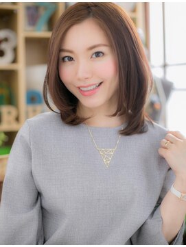 カバーヘア ブリス 戸田公園西口店(COVER HAIR bliss) *+COVER HAIR+*…知的＆オシャレな…ノーバングミディa!