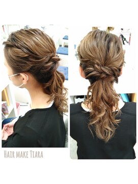 ヘアーメイク ティアラ(Hair make Tiara) 低めポニーヘア☆+゜