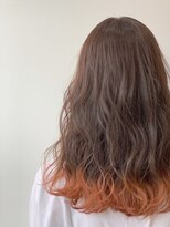 ジーナ 札幌(Zina)&nbsp;【Zina SAPPORO】裾カラー・グラデーション・オレンジ