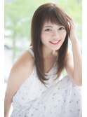 個性的 眉上 斜めバングXモーブカラー【Aman hair 吉祥寺】