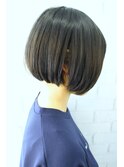 《knit銀座》大人黒髪20代30代40代ショートボブ丸み前下がり