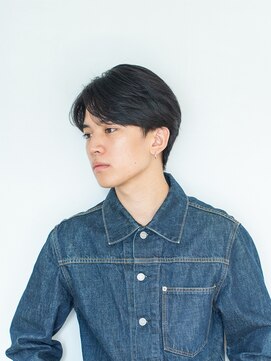 コンティニュー オモテサンドウ(CONTINUE OMOTESANDO) CONTINUE(表参道)センターパートかき上げメンズカットヘア
