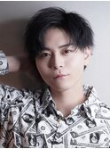 ハーフアップバングスタイル
