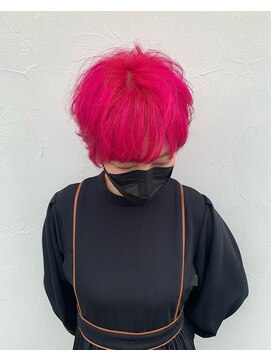 ガーデン Garden ヘアーメイク hair make ピンクカラー