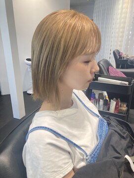 ルロン(Le rond) ブロンドカラーボブ