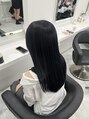 フルーツ 渋谷(FRUITS) 【暗染カラー】×【髪質改善】艶の出やすい青系の暗髪スタイル♪