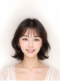 肩上でつくる外はねボブ