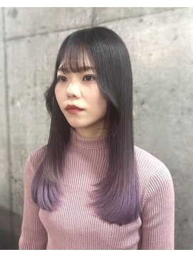 ラス トーキョー(LAS TOKYO) レイヤーカット×バレイヤージュ　ラベンダーカラー