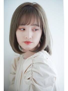 ヘアーリゾートガーデン 南柏店(Hair Resort Garden) 大人ボブ×プラチナホワイトベージュ