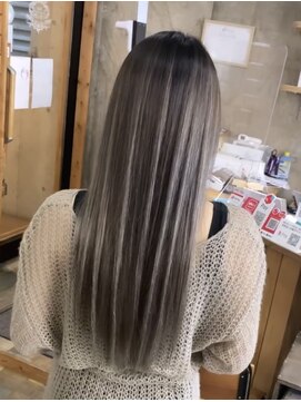 ヘアカロン 熊本本店(Hair CALON) グレージュハイライトカラー髪質改善トリートメントケアブリーチ