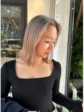 カリファ 田町(KHALIFA) ケアブリーチ/ダブルカラー/ボブ/ケアブリーチ/デザインカラー