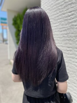 スリールヘア(Sourire hair) ダブルカラーで艶々バイオレット