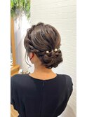 ヘアセット/セレモニー/成人式/卒業式/七五三/結婚式/編み込み