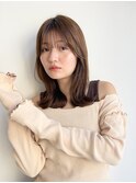こなれミディ☆イメチェンくびれレイヤー 小顔 ショコラブラウン