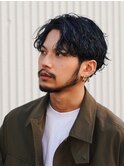 渋谷アップバングセンターパート波巻きスパイラルパーマツイスパ