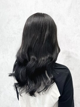 デミヘアー(Demi hair) グレーブラック×リバース巻き