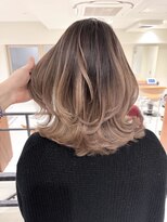 ジルブラン 土浦(JIL BLAN)&nbsp;ハイライトバレイヤージュダブルカラーケアブリーチ30代40代