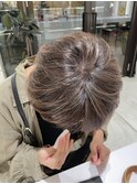 白髪ぼかしハイライト　肌に馴染むナチュラルベージュ