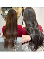 カラ フクオカ(Cara FUKUOKA)&nbsp;オリーブグレージュ《★髪質改善うる艶水素カラー＋カット★》